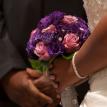 Purple bridal bouquet